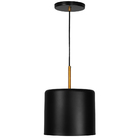 Kit 3 Lustres Pendente Bilboquê Medio Preto Com Cobre