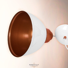 Kit 3 Lustres Pendentes Karina De Alumínio Branco C/ Cobre