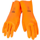 Kit 3 Luvas Látex Laranja Limpeza Reforçada Forrada Max Orang