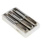 Kit 3 Macho Manual Seriado Aço Rápido Hss Rosca M Grossa Bit