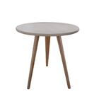 Kit 3 Mesa De Canto Lateral Retrô Lais Off White 44cm 56cm 68