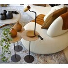 Kit 3 Mesas Laterais Karla - Baixa / Média / Alta, Tampo Redo