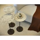 Kit 3 Mesas Laterais Norina - Baixa / Média / Alta, Tampo Red