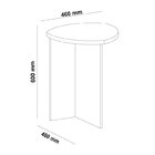 Kit 3 Mesas Laterais Para Sala De Estar Com 1 Mesa De Centro