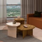 Kit 3 Mesas Laterais Para Sala De Estar Com 1 Mesa De Centro