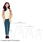 Kit 3 Mesas Lateral De Canto Apoio Redonda Pé Palito Karina R