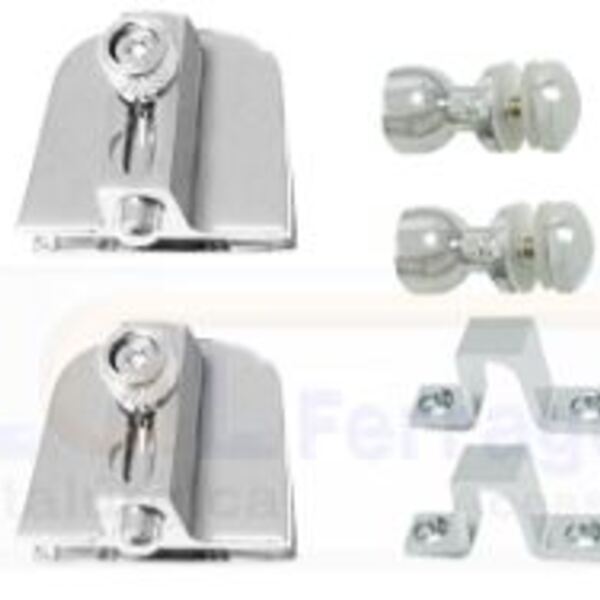 Kit 3 Metal Para Instalação De Janelas De Correr 4 Folhas Cro