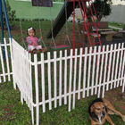 Kit 3 Metros Cerca De Madeira 50x80 Branca