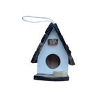 Kit 3 Mini Chalé De Passarinho Feito De Madeira  Para Decoraç