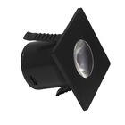 Kit 3 Mini Spots Para Moveis Quadrado Preto 1w 3000k Bivolt