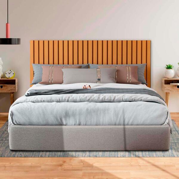 Kit 3 Módulos Cabeceira Ripada Suspenso Nature Maracá Jb Bech