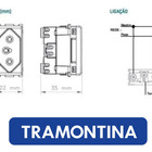 Kit 3 Módulos Tomada 2p+t 10a/250v Liz Branca Tramontina Bran