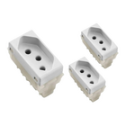 Kit 3 Módulos Tomada 2p+t 20a/250v Liz Branca Tramontina Bran