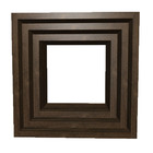 Kit 3 Nicho Nova Imbuia 30x30/25x25/20x20x10p Mdf Decorativo