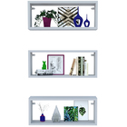 Kit 3 Nicho Retangular Branco 30x20x10p Mdf Decorativo