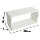 Kit 3 Nichos Decorativo Mdf Branco