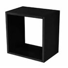 Kit 3 Nichos Decorativo Quadrado Bp 31x31x15 Preto.