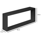 Kit 3 Nichos Decorativos Para Quarto Sala Banheiro Mdf Preto