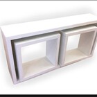 Kit 3 Nichos Mdf 15mm Branco Sala Quarta Banheiro Decoração