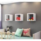 Kit 3 Nichos Para Quarto Infantil Quadrado Aquarela - Branco