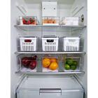 Kit 3 Organizadores De Geladeira Com Escorredor 5l Caixas Plá