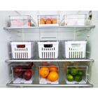 Kit 3 Organizadores De Geladeira Com Escorredor 5l Caixas Plá