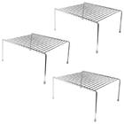 Kit 3 Organizadores Médios Armário Prateleira Aramado 30cm