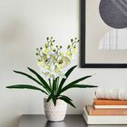 Kit 3 Orquídeas Artificial Dançante Com Toque Natural E Elega