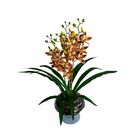 Kit 3 Orquídeas Artificial Dançante Com Toque Natural E Elega