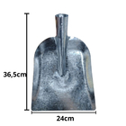 Kit 3 Pá Concha Quadrada + 3 Cabo Madeira Lei Curvo