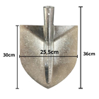 Kit 3 Pá Juntar De Bico Galvanizada + 3 Cabo Madeira 1,20m