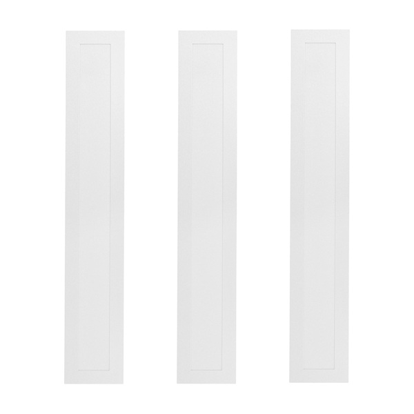 Kit 3 Painel Led Foxlux 60x10cm Sobrepor 18w 6500k Branco