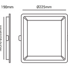 Kit 3 Painel Plafon Led Embutir Recuado 22w Branco Neutro 400