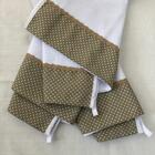 Kit 3 Panos De Prato Com Pendurador Poá Caramelo Casa Paloma