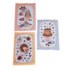 Kit 3 Panos Prato Copa 100 Algodão 45x65 Dohler Bolo