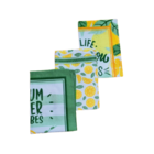 Kit 3 Panos Prato Copa 100 Algodão 45x65 Dohler Girassol