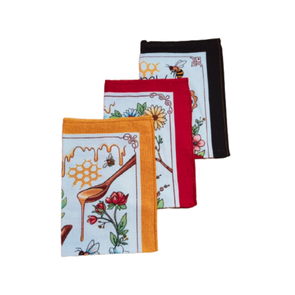 Kit 3 Panos Prato Copa 100 Algodão 45x65 Dohler Mel