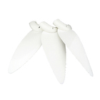 Kit 3 Pás para Ventilador de Teto  Branco Aliseu