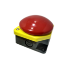 Kit 3 Pç Botão De Comando  Cogumelo 1 Nc Momentaneo Vermelho