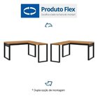 Kit 3 Peças 100% Mdf Com Escrivaninha Em L, Gaveteiro E Armár