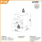 Kit 3 Peças 100% Mdf Com Escrivaninha, Gaveteiro E Balcão Est