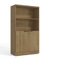 Kit 3 Peças 1 Balcão 2 Armários Para Escritório Com Chave Ita