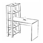 Kit 3 Peças 1 Escrivaninha 2 Estantes Match