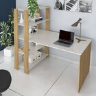 Kit 3 Peças 1 Escrivaninha 2 Estantes Match