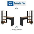 Kit 3 Peças 1 Escrivaninha 2 Estantes Match