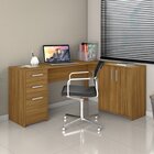 Kit 3 Peças 1 Mesa Em L 2 Gavetas 3 Portas 2 Armários Espress