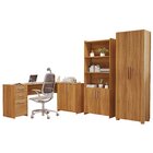 Kit 3 Peças 1 Mesa Em L 2 Gavetas 3 Portas 2 Armários Espress