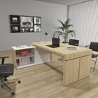 Kit 3 Peças 1 Mesa Em L Tamburato 1 Armário Alto 1 Balcão Bai