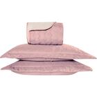 Kit 3 Peças Colcha Cobre Leito Cama Queen Realize Bordado