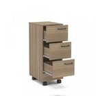 Kit 3 Peças Com 1 Escrivaninha 2 Gaveteiros Osaka Três Cores